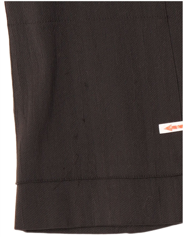 Jaqueta Blazer Feminina Desigual com 1 Botão UE 42 Grande Poliéster Paisley Preto