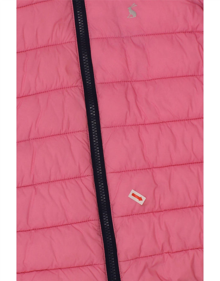 Jaqueta acolchoada com capuz para meninas JOULES 6-7 anos poliamida rosa