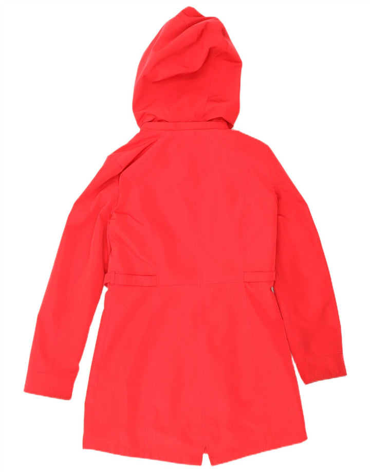 Capa de chuva masculina Nautica com capuz UK 12 poliéster vermelho médio
