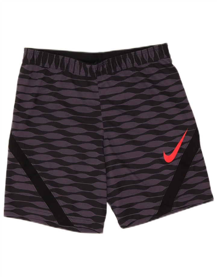 Shorts esportivos masculinos Nike Slim médio roxo geométrico poliéster