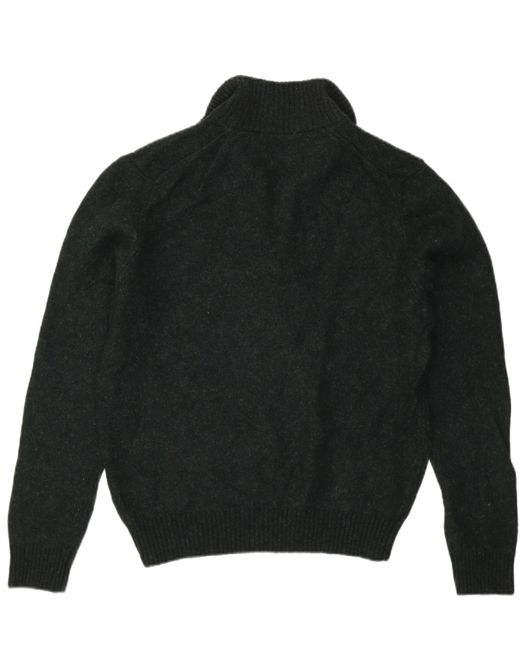 Suéter feminino MARKS & SPENCER com gola e zíper Reino Unido 14 verde médio