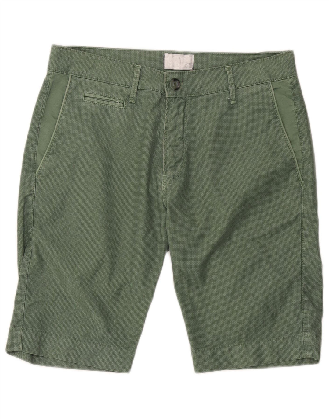 Coveri Mens Chino Shorts IT 48 Médio W32 Algodão Verde