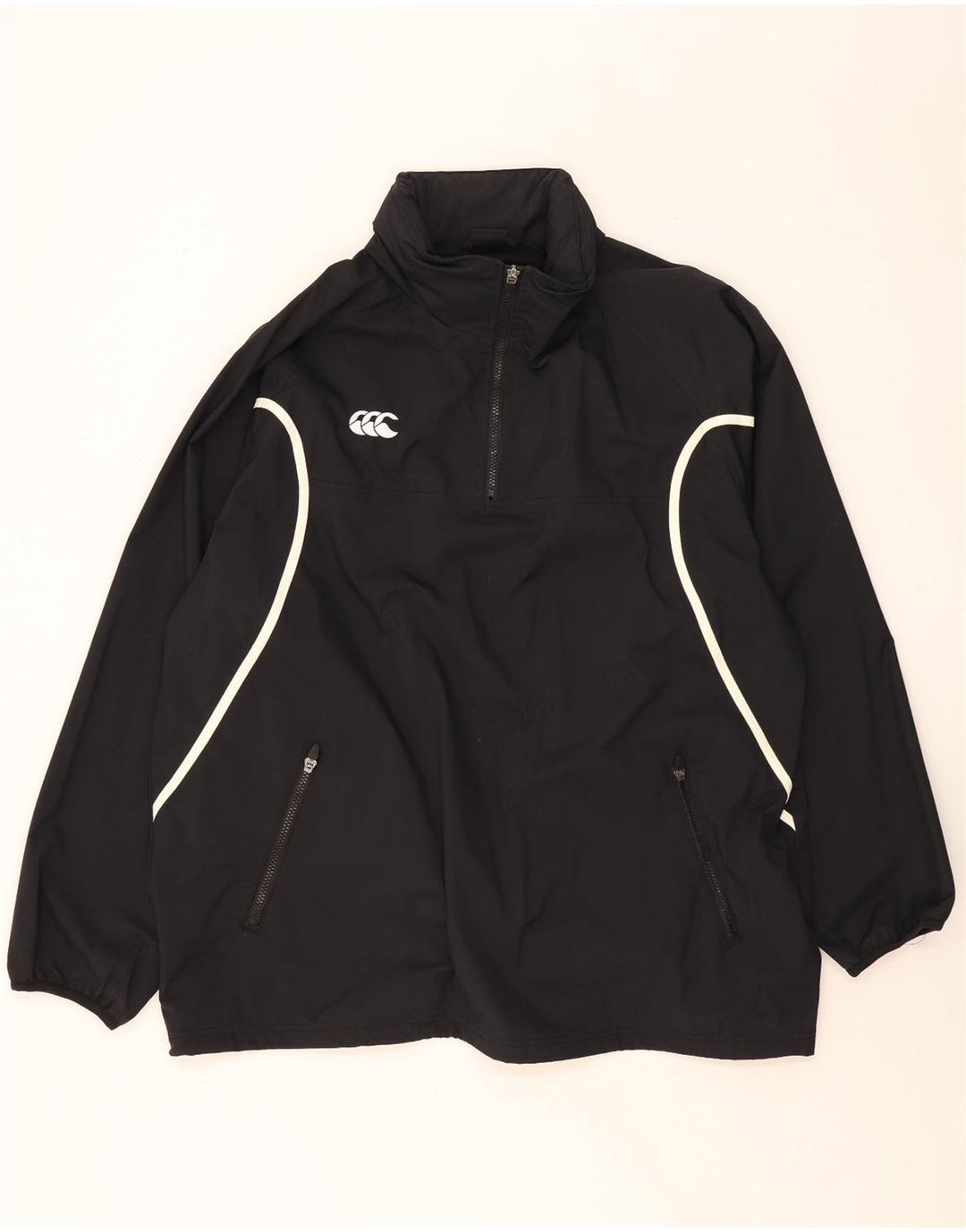 Jaqueta de chuva masculina CANTERBURY UK 42 XL preto nylon