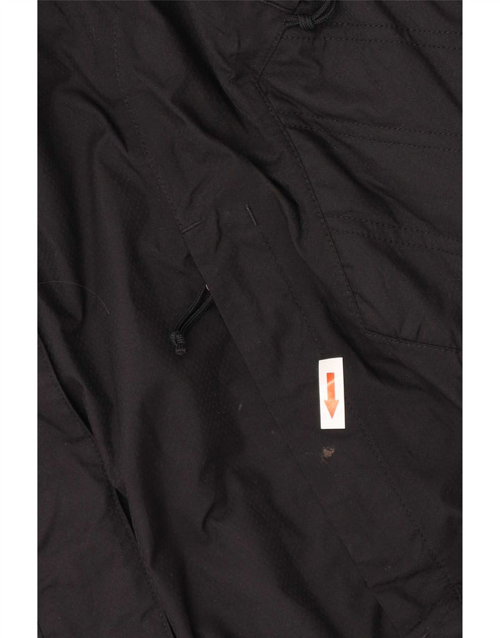 Jaqueta corta-vento feminina com capuz The North Face UK 14 médio preto nylon