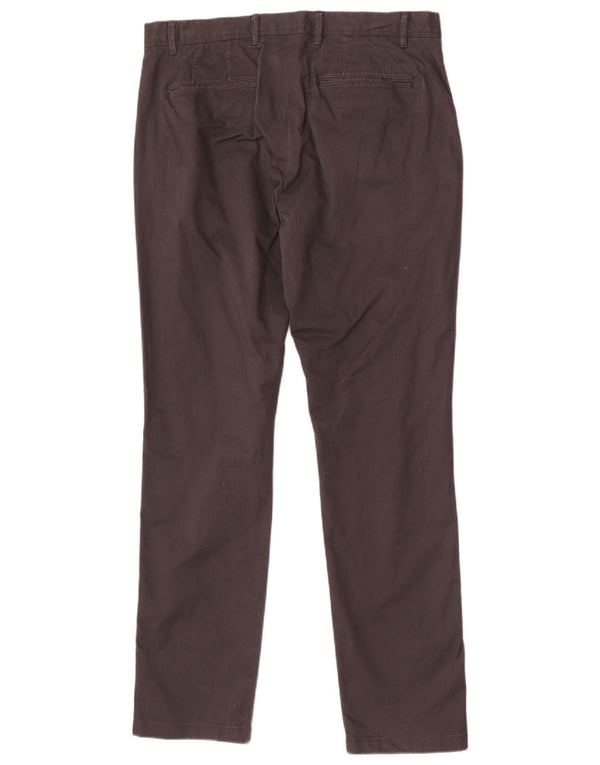 Calça Chino Masculina Reiss Regular Fit W34 L32 Algodão Preto