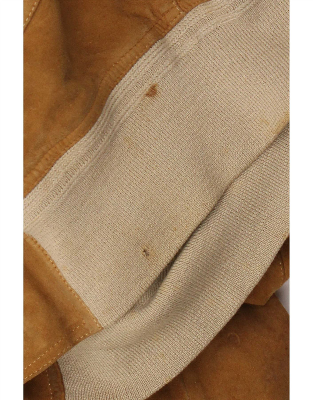 Jaqueta bomber masculina vintage de camurça IT 52 XL couro bege