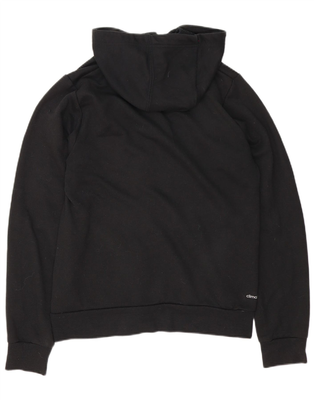 Suéter Adidas Masculino Graphic Zip com Capuz Pequeno Poliéster Preto