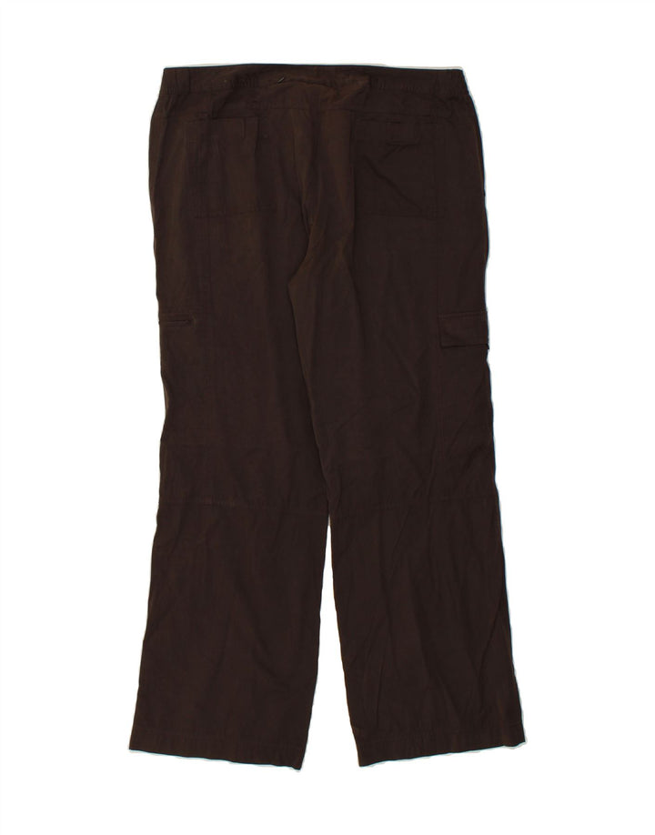 EDDIE BAUER Womens Bootcut Cargo Trousers US 14 Large W30 L29 Brown Cotton Vintage Eddie Bauer and Second-Hand Eddie Bauer from Messina Hembry 