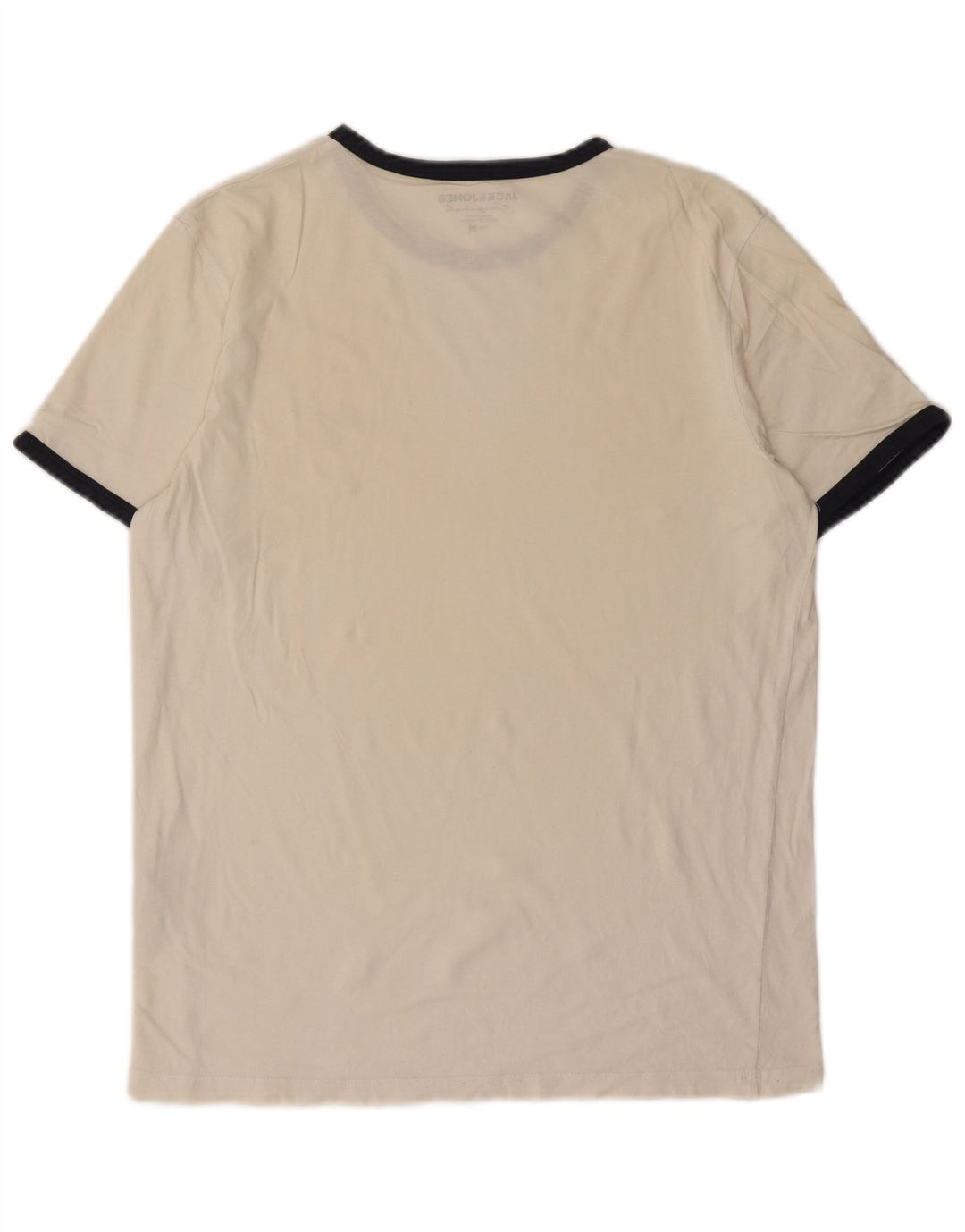 Camiseta masculina Jack & Jones Top médio algodão branco
