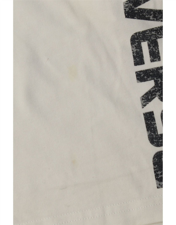 Shorts esportivos gráficos masculinos Converse pequeno algodão branco