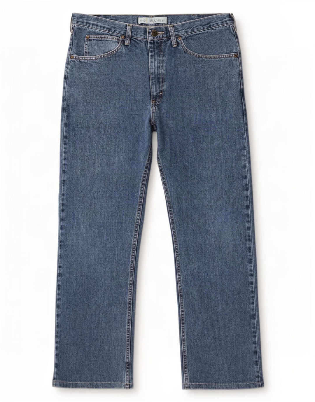Calça jeans reta masculina Lee Regular Fit W36 L32 algodão azul