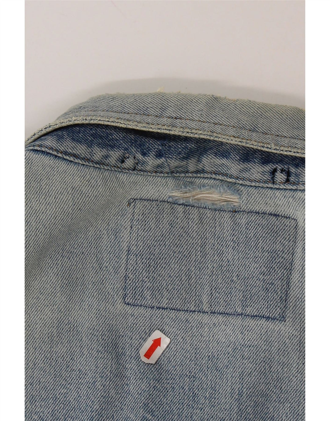 Jaqueta jeans feminina grande JEP'S Reino Unido 10 algodão azul pequeno