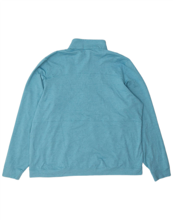 Puma moletom feminino com zíper e gola alta UK 20 2XL azul poliéster
