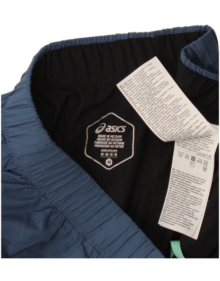 Shorts esportivos masculinos Asics médio azul marinho poliéster