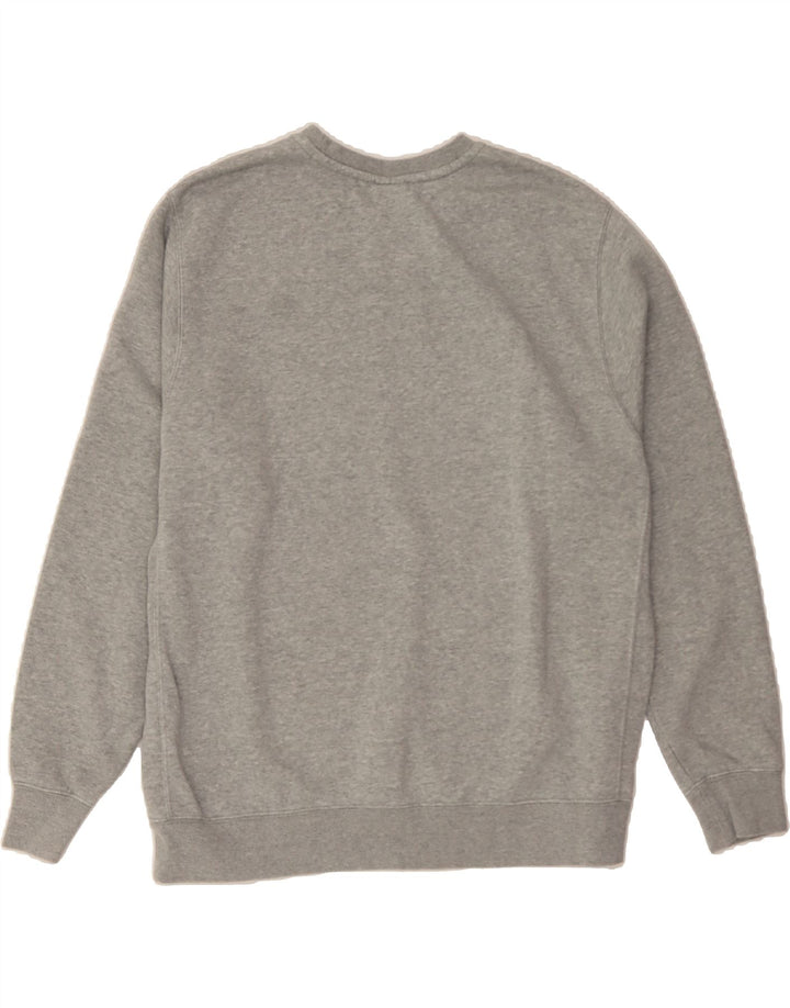 NIKE Mens Moletom Jumper Grande Algodão Cinza