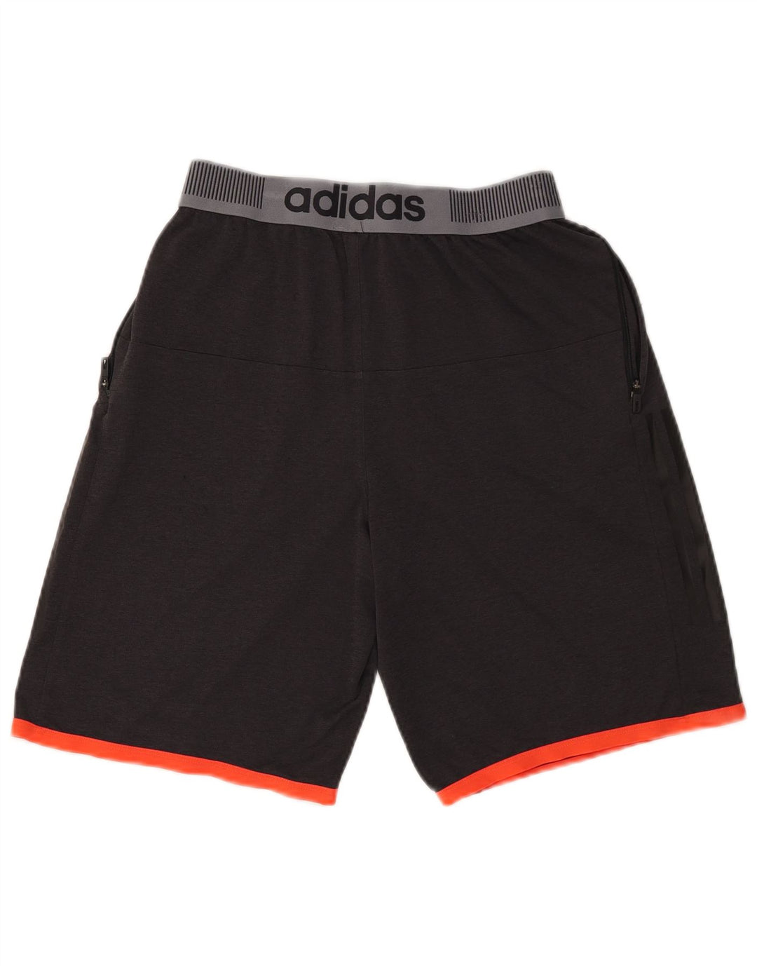 Adidas masculino gráfico esporte shorts cinza médio colorblock