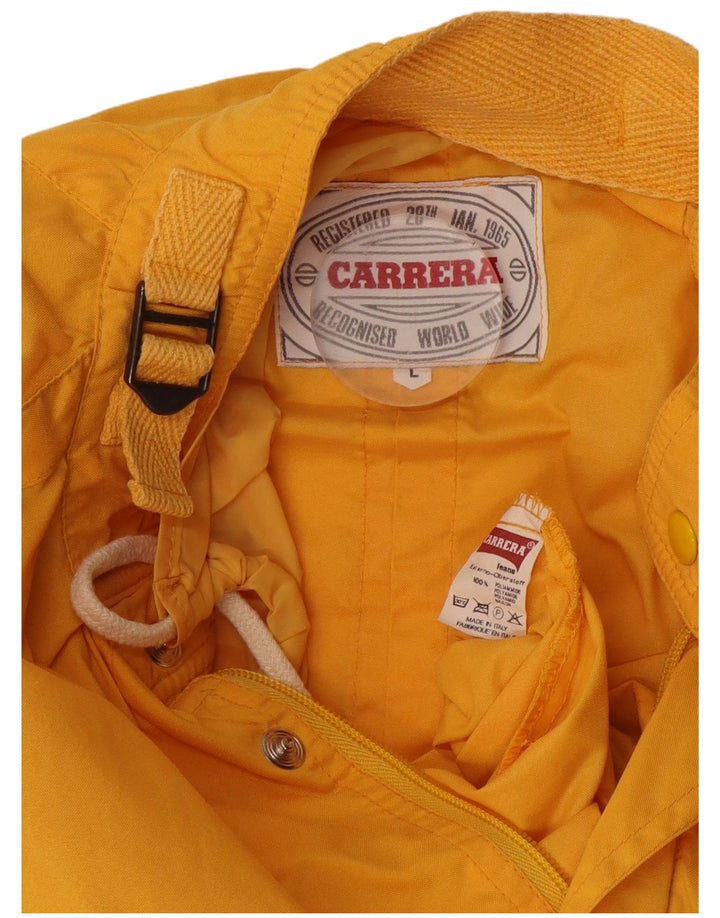 Jaqueta de chuva masculina Carrera Graphic UK 40 grande poliamida amarela
