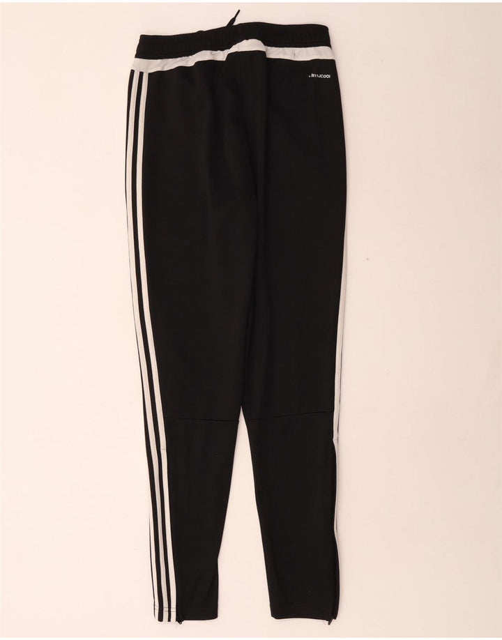 Calça de treino masculina Adidas Climacool pequena preta colorblock poliéster