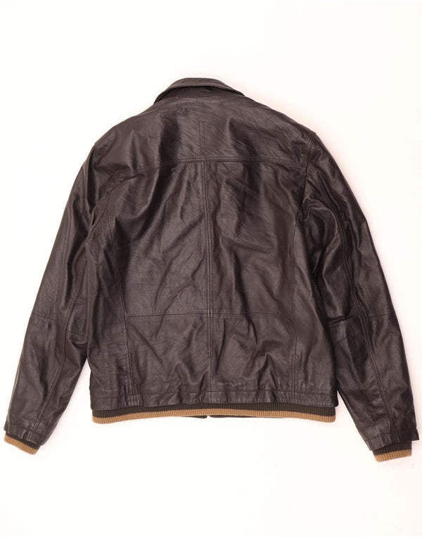 Jaqueta de couro masculina Conbipel IT 52 XL couro marrom