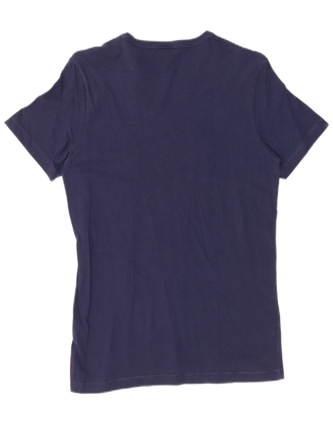 Camiseta feminina com estampa Peanuts da BENETTON Reino Unido 10 algodão azul marinho pequeno