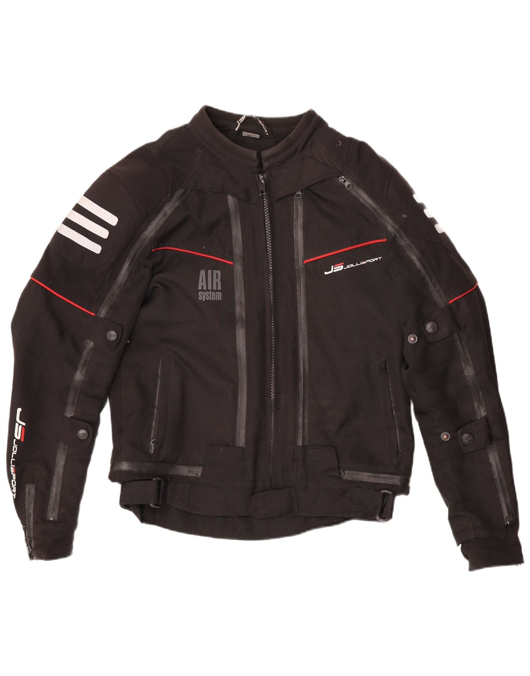 Jaqueta feminina Jollisport para motociclista Reino Unido 16 grande poliéster preto