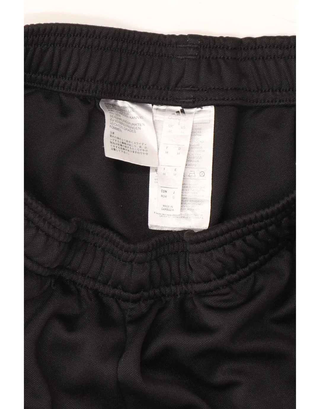 Calça de treino feminina Adidas médio preto poliéster
