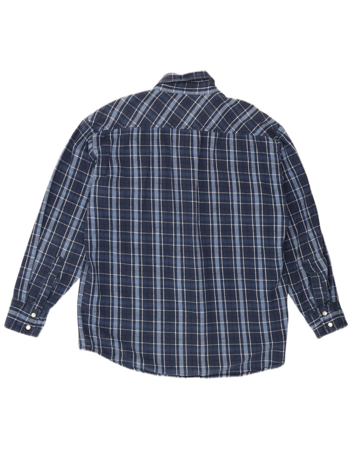Camisa masculina de flanela Dickies média xadrez azul marinho