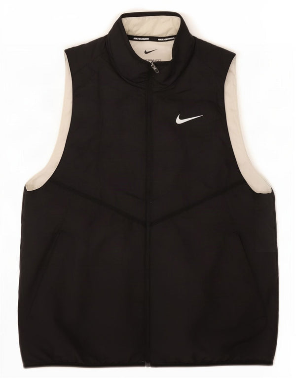Jaqueta Nike feminina Therma-Fit sem mangas para treino UK 14 Médio Preto