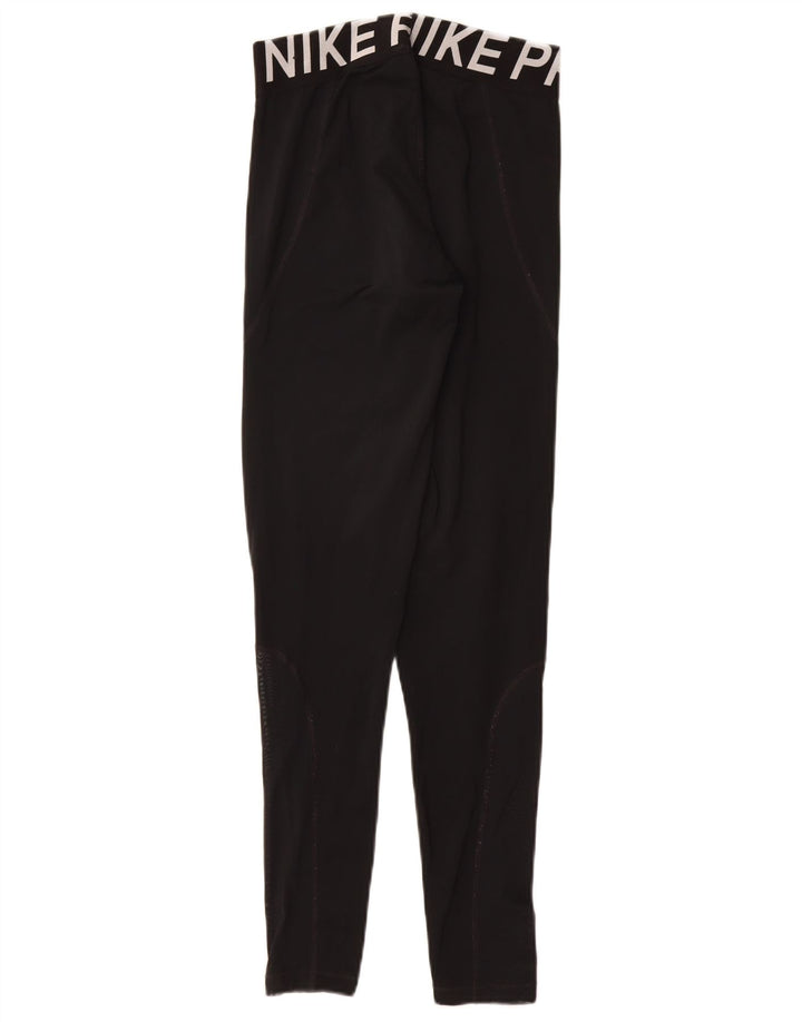 Leggings femininas Nike Dri Fit Graphic UK 12 médio preto poliéster
