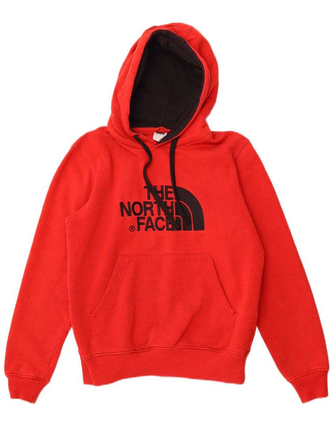 THE NORTH FACE Suéter gráfico masculino com capuz e algodão vermelho pequeno