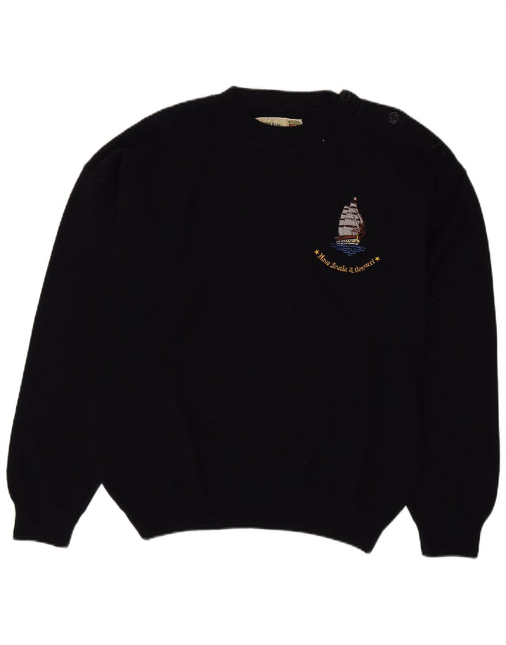 Suéter masculino Armata Di Mare com gola redonda grande azul marinho