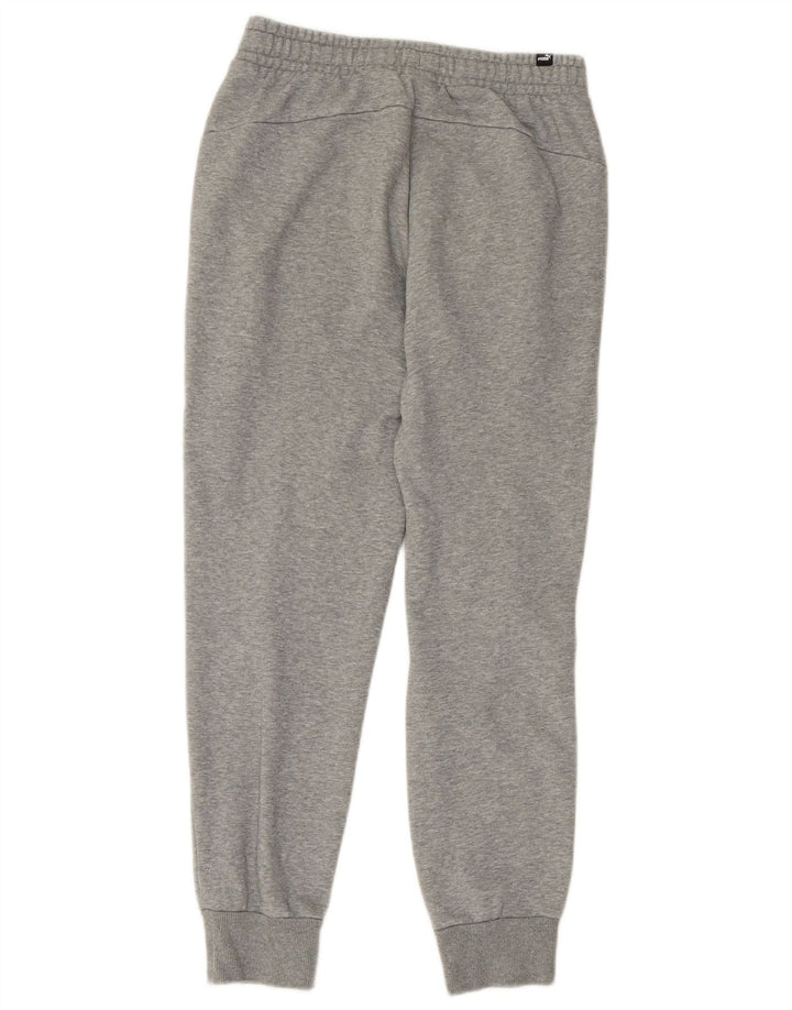 Calça de treino masculina PUMA joggers pequeno algodão cinza