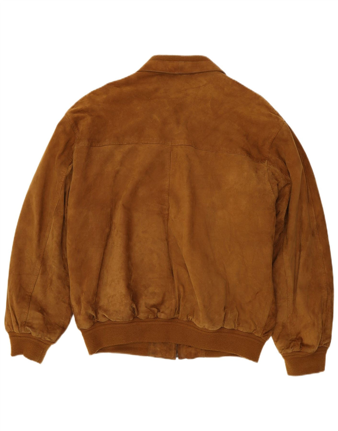 Jaqueta masculina de camurça Living World Reino Unido 44 2XL couro marrom