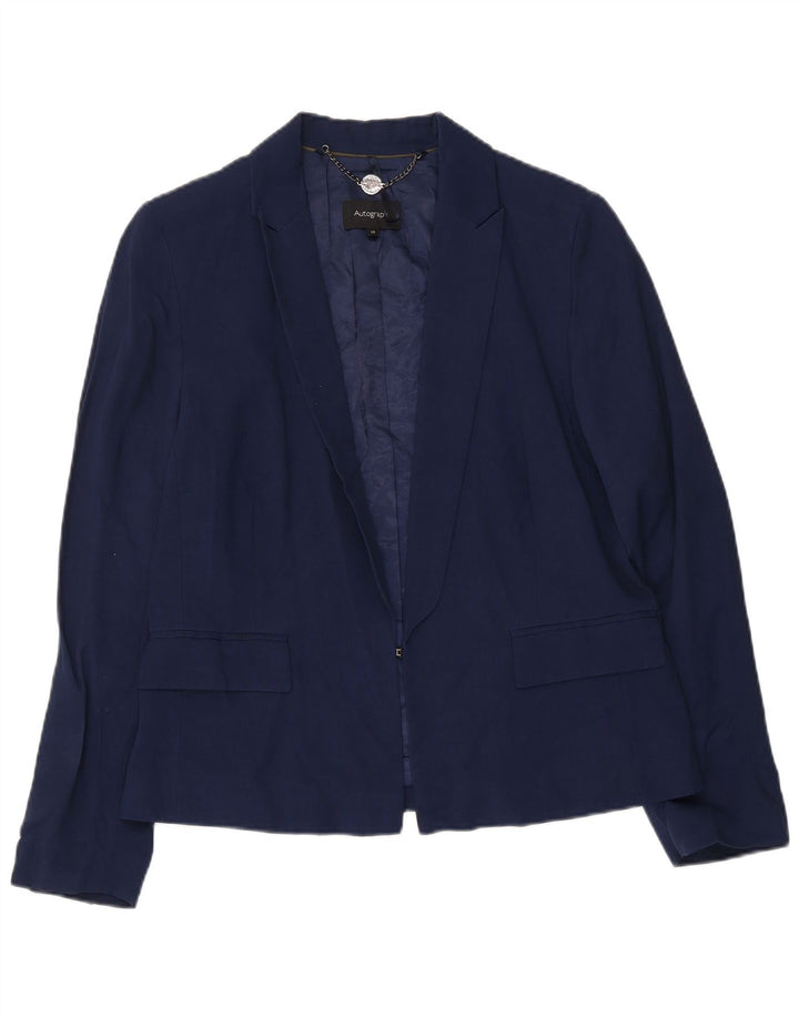 Jaqueta Marks & Spencer Autograph Blazer Feminina Reino Unido 12 Médio Azul Marinho