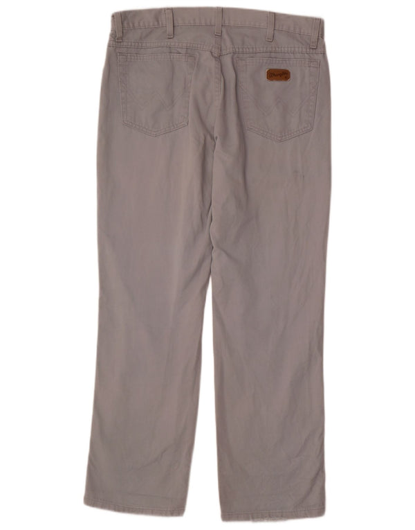 Calça Wrangler masculina Texas Straight Casual W34 L30 Algodão Cinza