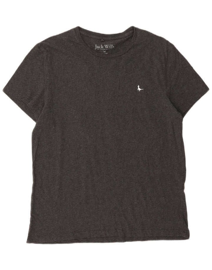 Camiseta masculina JACK WILLS algodão cinza médio