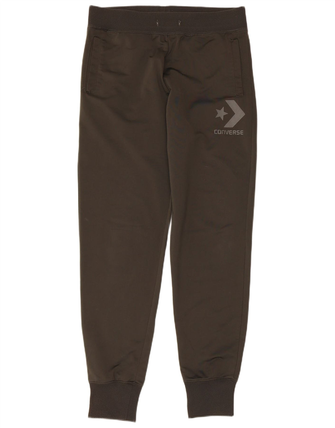 Calça feminina CONVERSE com estampa gráfica e jogging UK 14 cinza médio