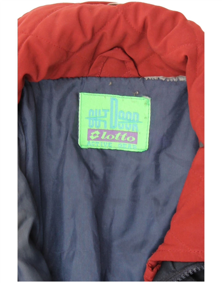 Jaqueta corta-vento masculina Lotto UK 42 XL azul marinho poliamida