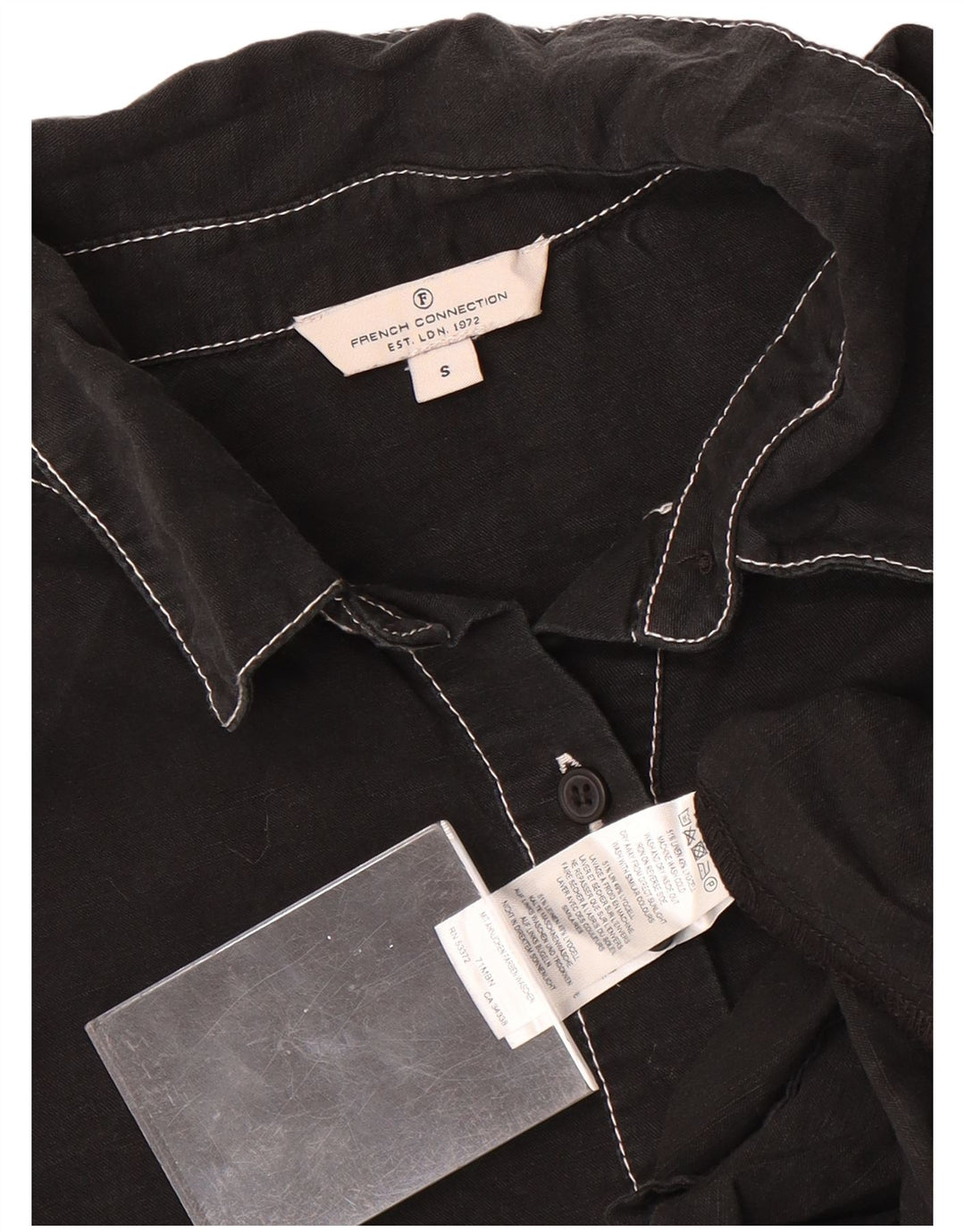 Vestido feminino grande da French Connection Reino Unido 10 pequeno preto
