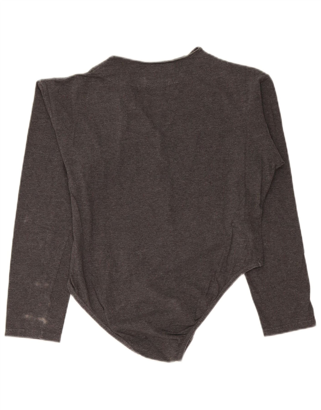 Body feminino vintage UK 12 algodão cinza médio