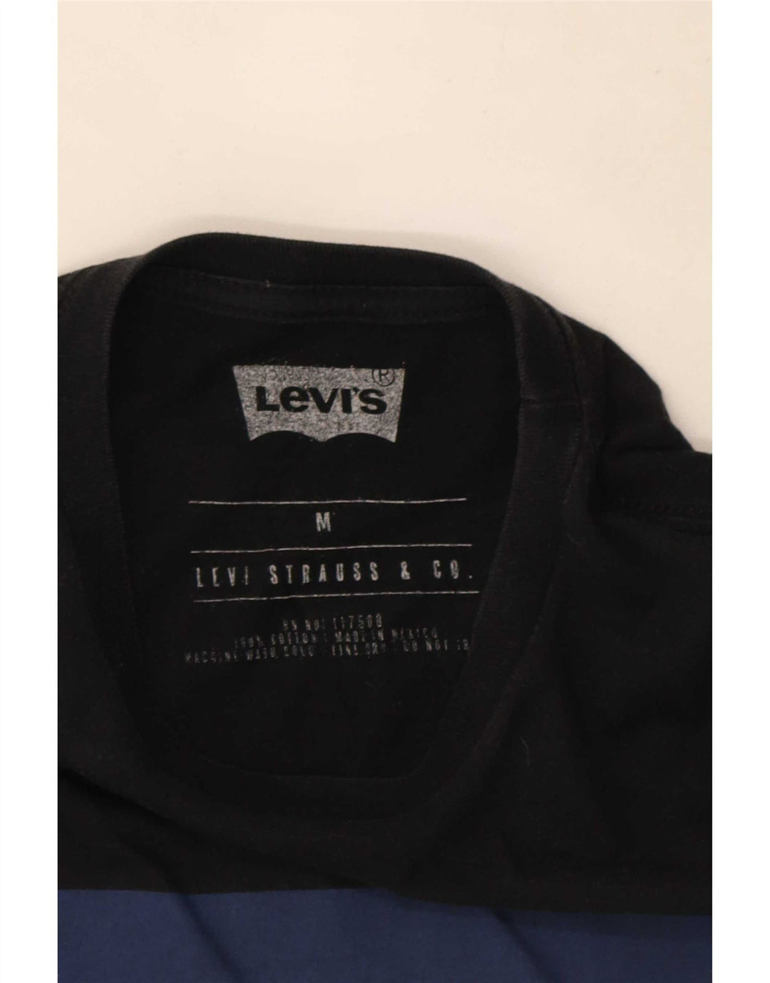 Camiseta gráfica masculina Levi's Top médio preto