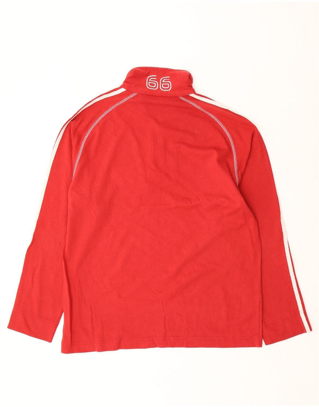 SERGIO TACCHINI Pulôver masculino com gola e zíper gráfico top grande vermelho