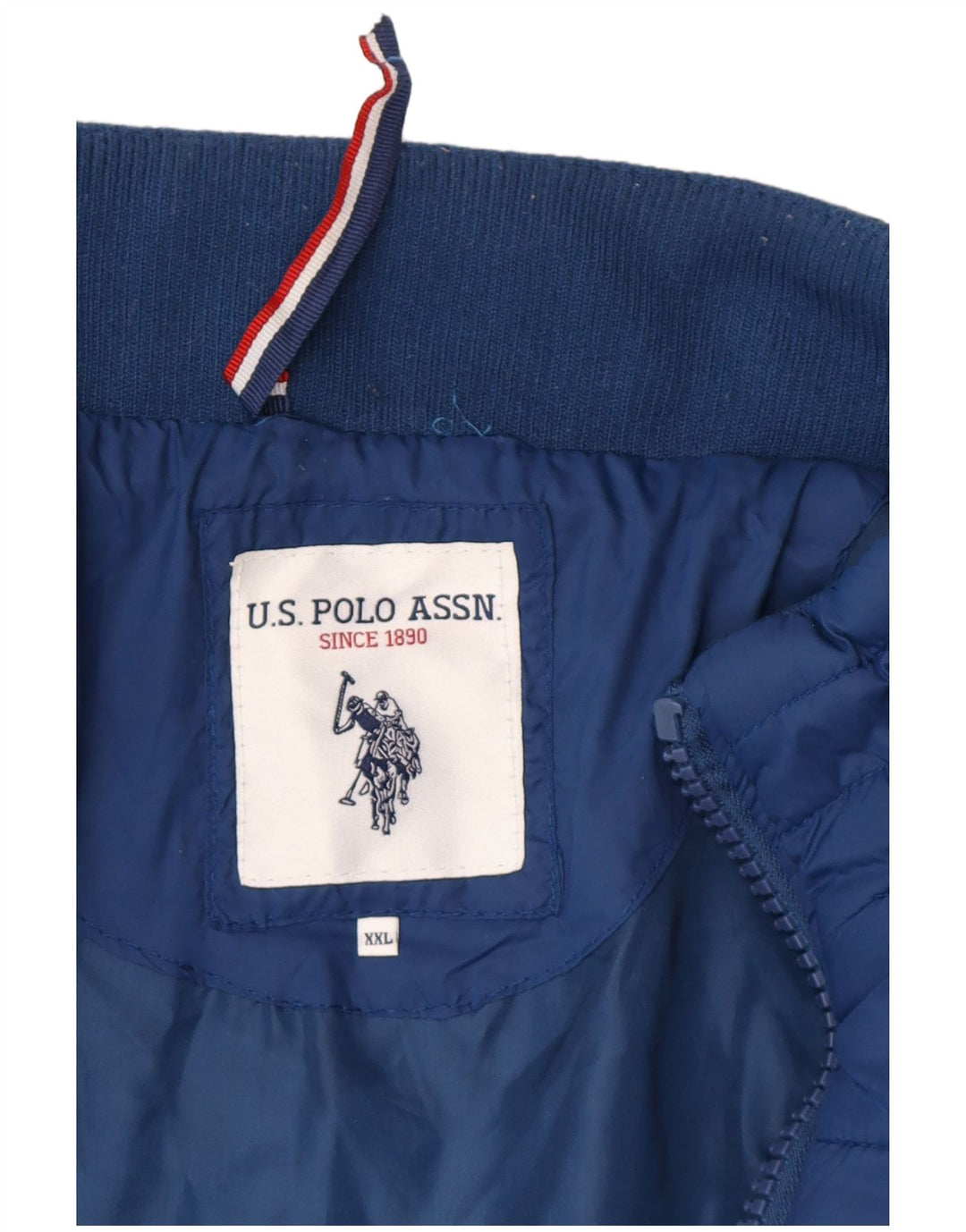 US Polo Assn. Jaqueta acolchoada masculina UK 42 2XL azul