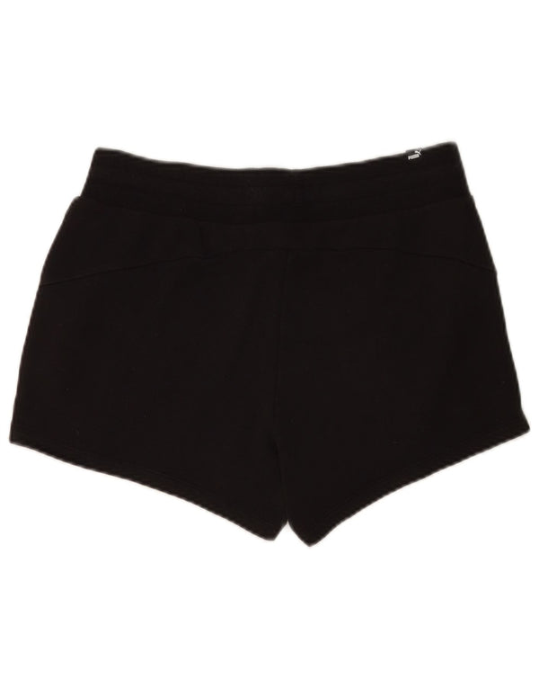 Shorts esportivos femininos Puma UK 12 médio algodão preto