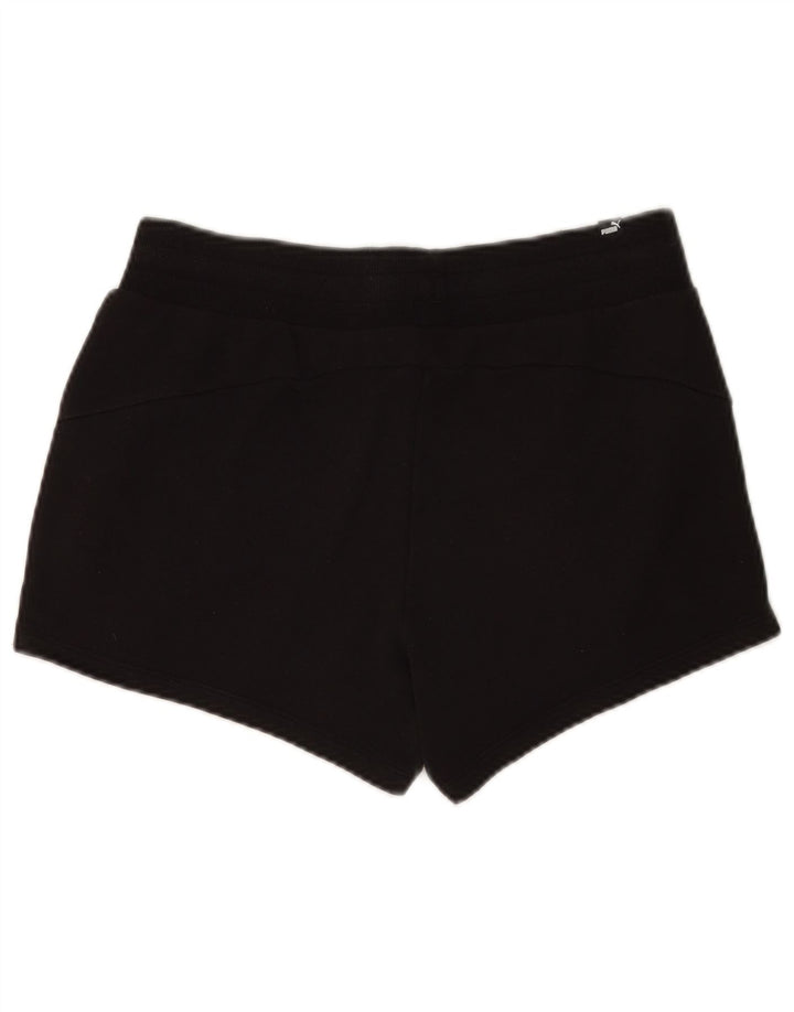 Shorts esportivos femininos Puma UK 12 médio algodão preto