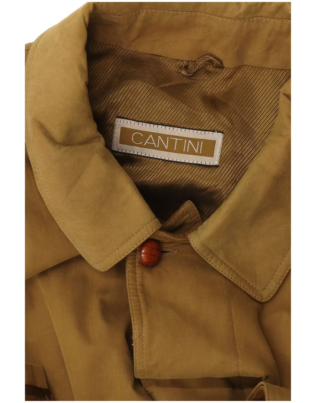 Trench Coat Vintage Masculino UK 42 XL Bege