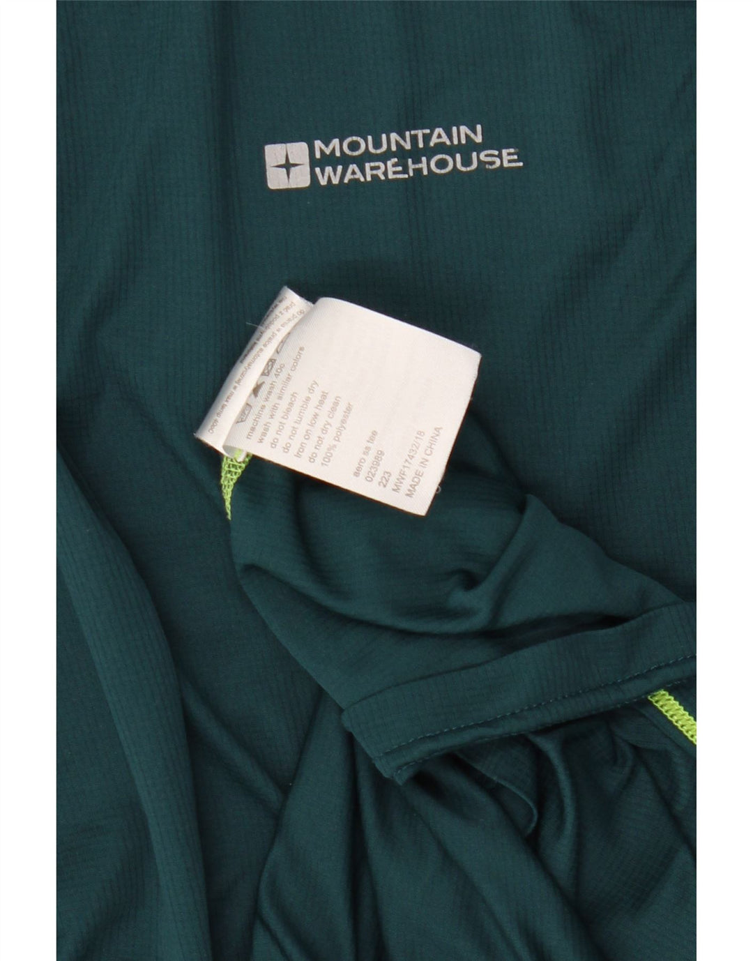 Camiseta masculina Mountain Warehouse grande poliéster verde