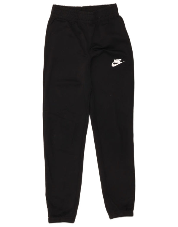 Calça de treino Nike para meninas, joggers 8-9 anos, pequena, preta, poliéster