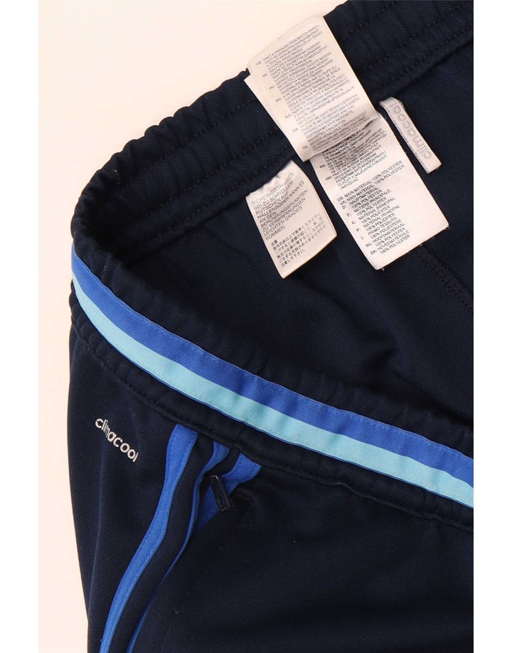 Calça de treino masculina Adidas Climacool grande poliéster azul marinho