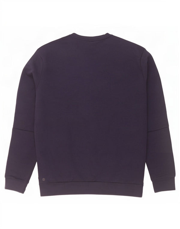 Adidas Mens Moletom Jumper Médio Azul Marinho Poliéster